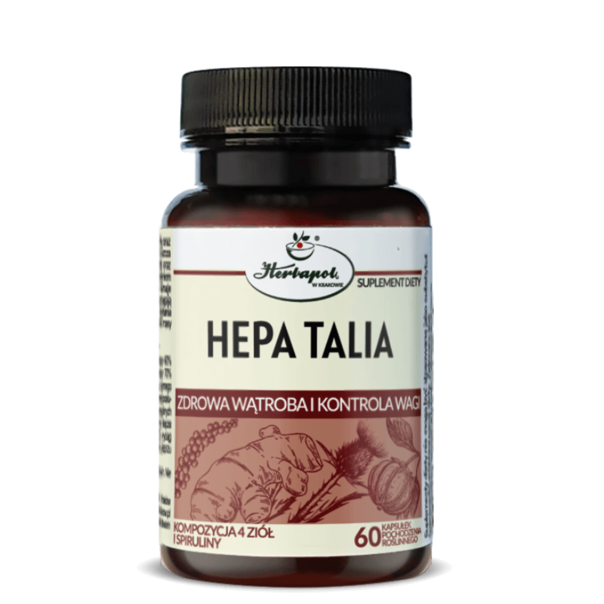 Herbapol kraków hepa talia, 60 kapsułek