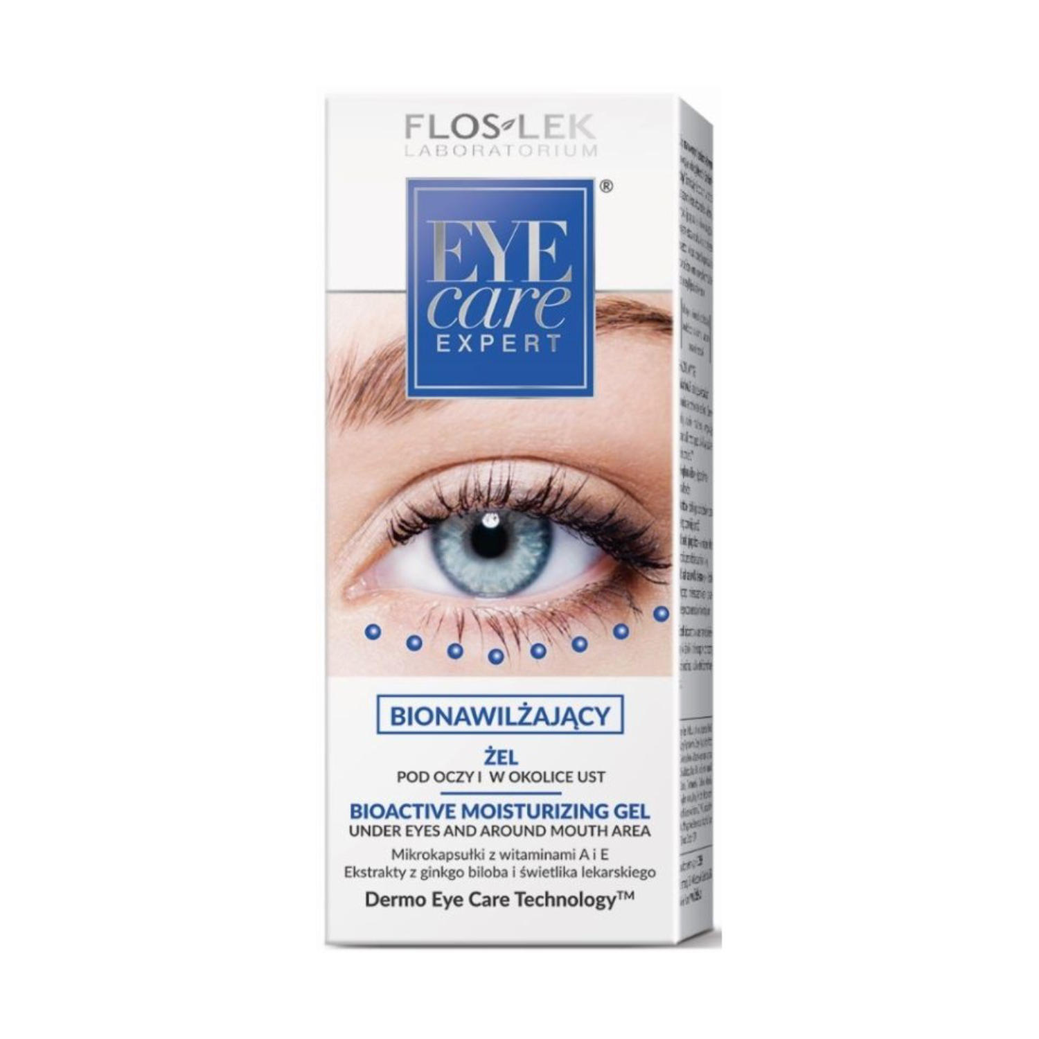 Floslek - eye care expert, bionawilżający żel pod oczy i w okolice ust, 30 ml