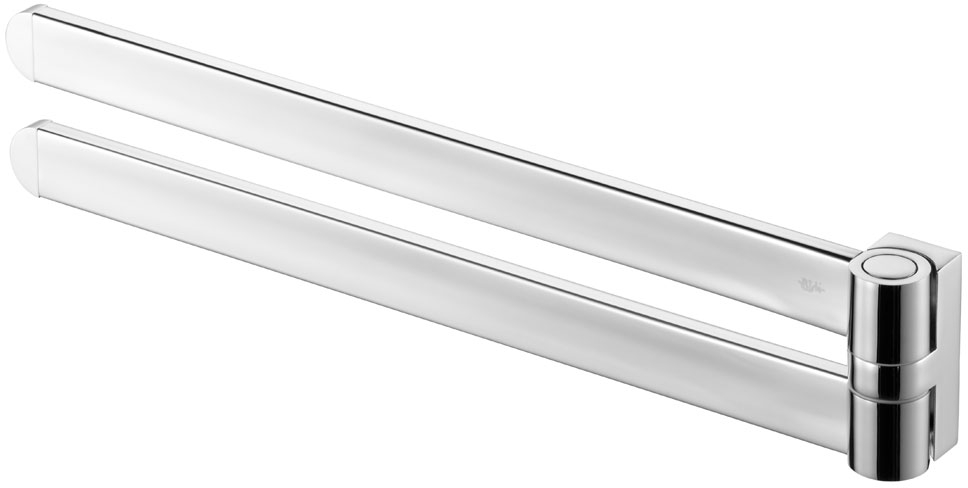 Bisk Futura silver wieszak dwuramienny ruchomy chrom 02995 - Wysyłka w 24h