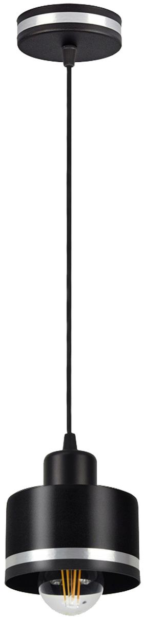 Candellux Wama lampa wisząca 1x40W czarna/chrom 31-00460