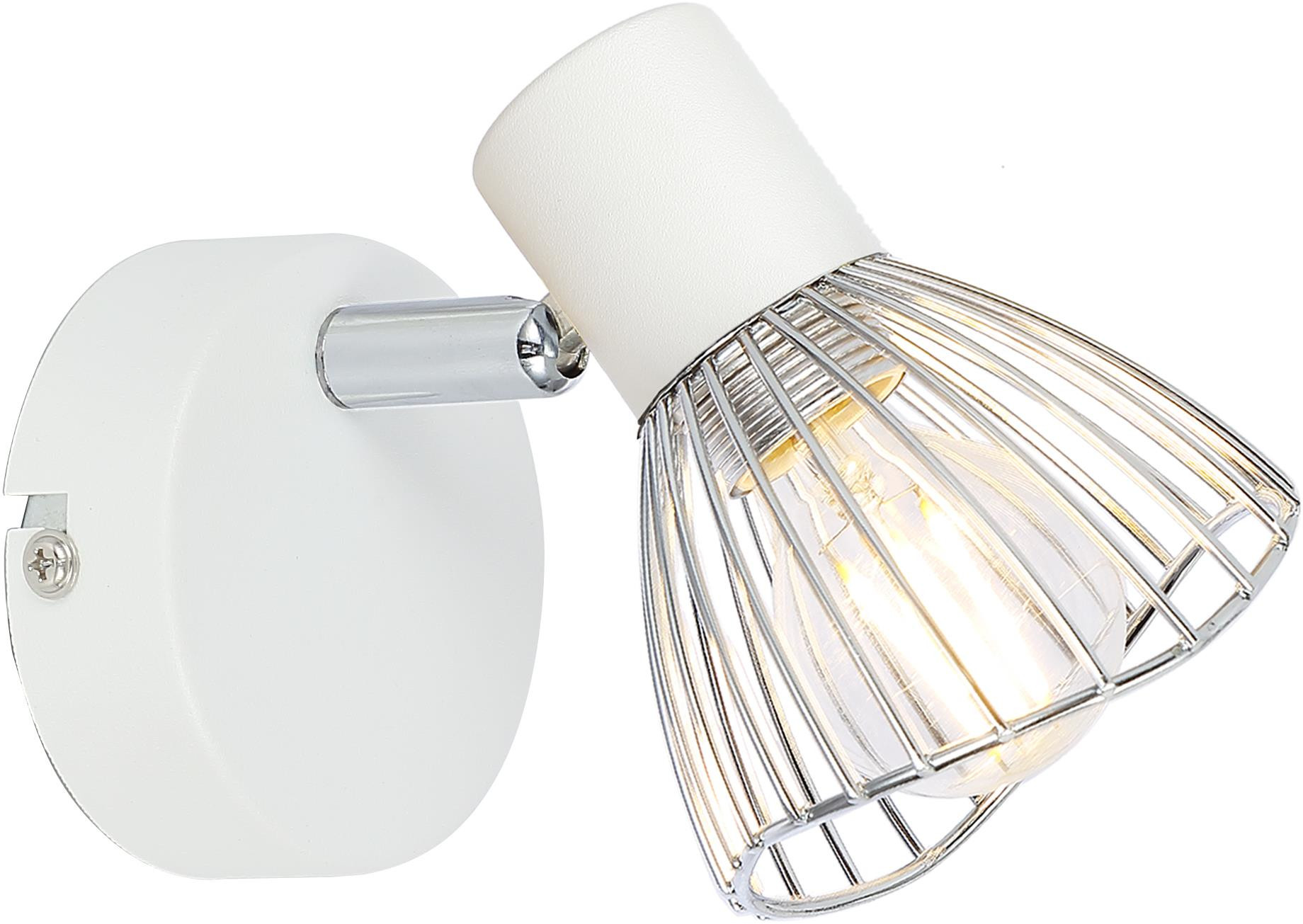 Candellux Fly kinkiet 1x40W biały/chrom 91-61959 - Wysyłka w 24h