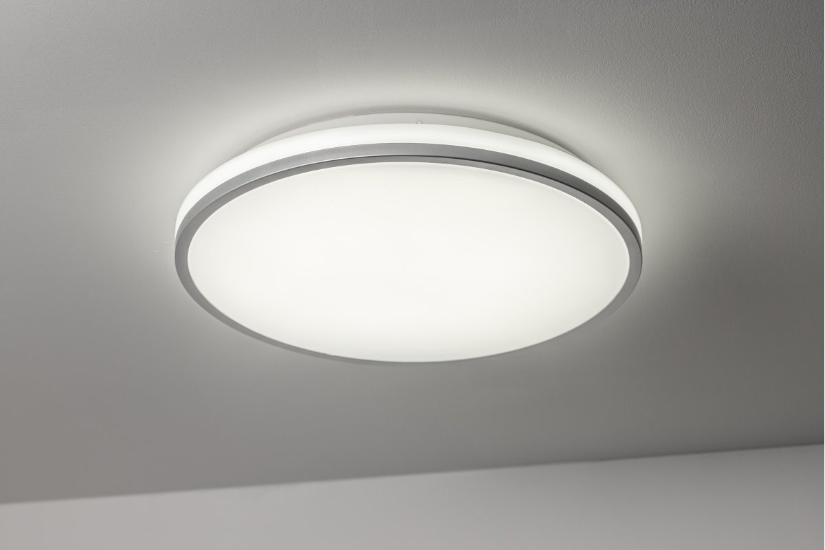 GTV Tula plafon 1x24 W biały-szary LD-TUL24W-NW-80