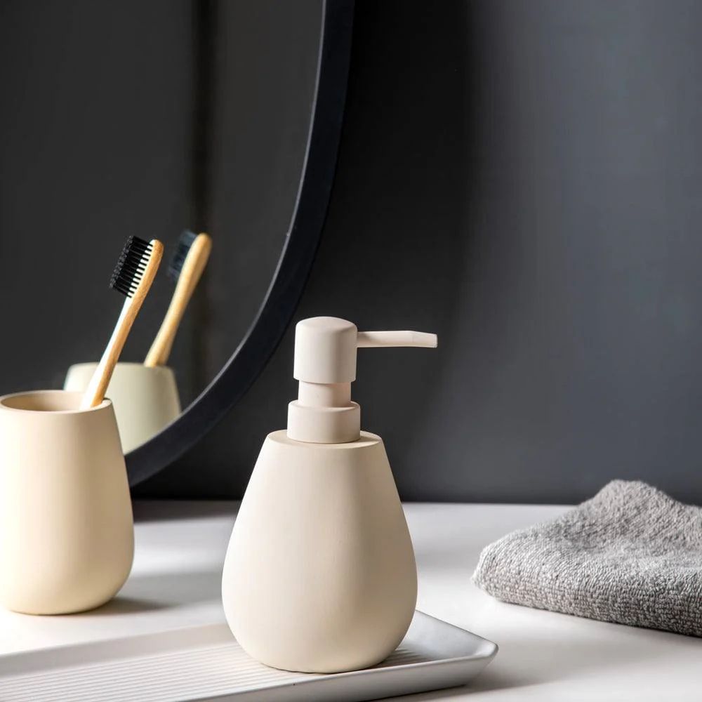 Kleine Wolke Drip dozownik do mydła 280 ml beżowy mat 8088226854