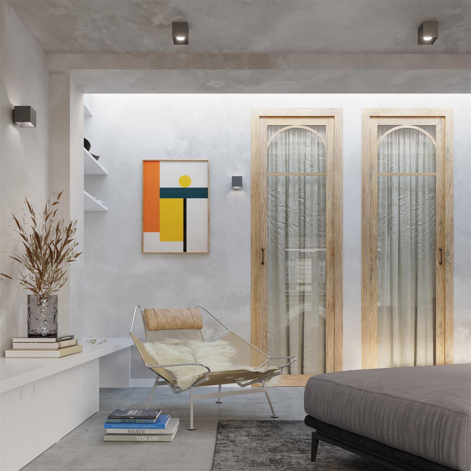 Sollux Lighting Quad 1 lampa podsufitowa 1x40W antracyt SL.0567