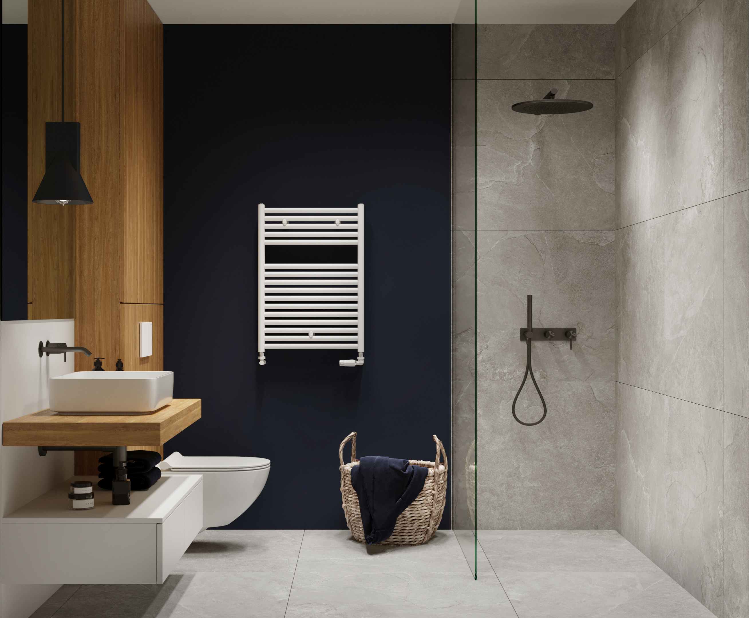 Luxrad Mars grzejnik łazienkowy 169,8x60 cm biały MAR16986009003