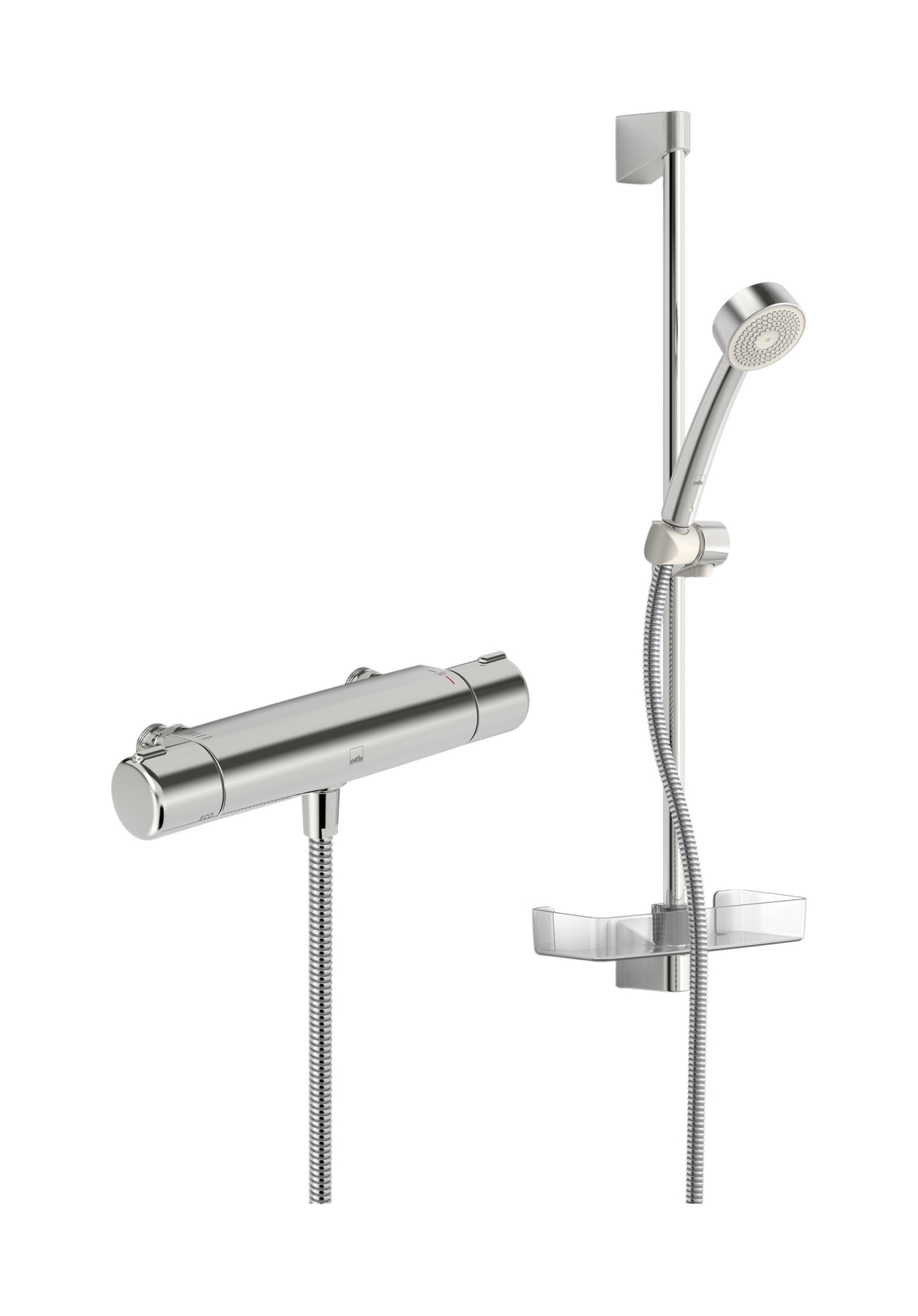 Oras Nova Apollo Eco zestaw prysznicowy ścienny termostatyczny chrom 7412