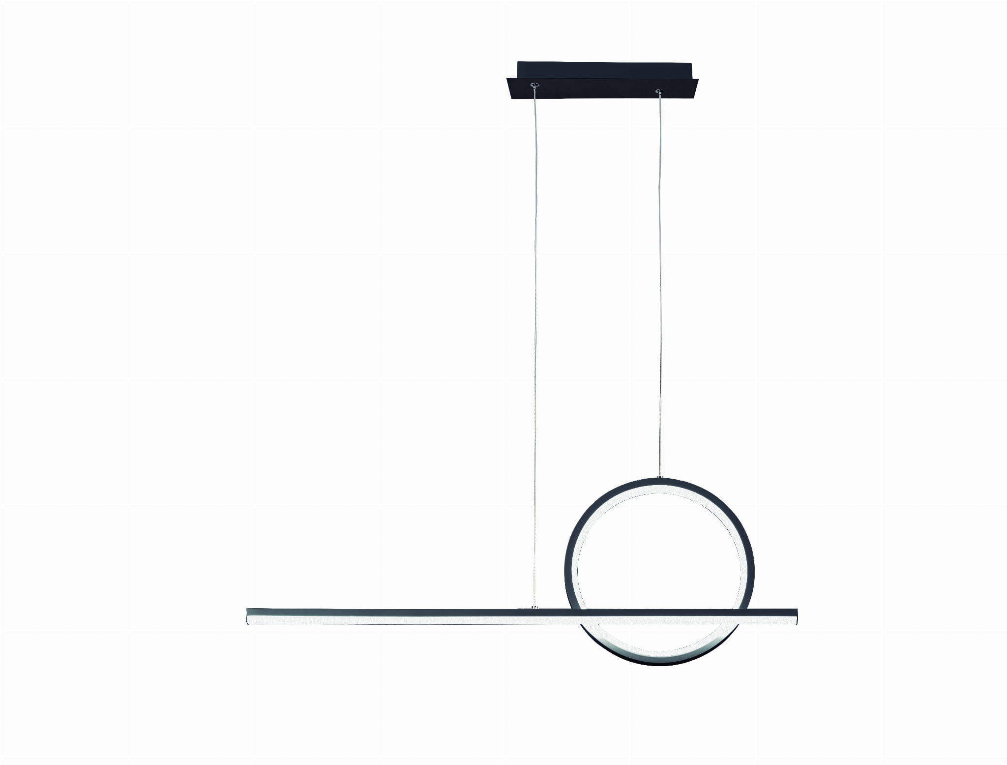 Mantra Kitesurf lampa wisząca 1x30 W biała-czarna 7142