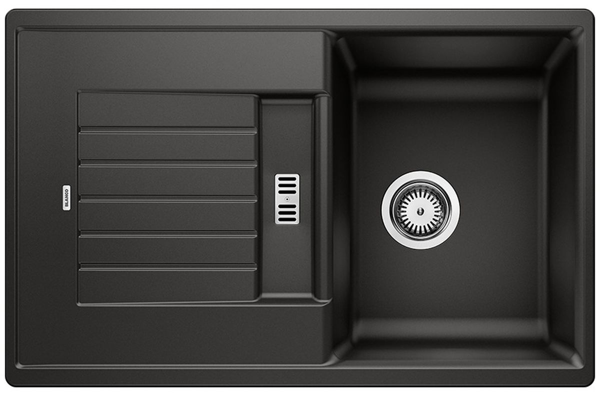 Blanco Zia 45 S zlewozmywak 78x50 cm Silgranit czarny 526013