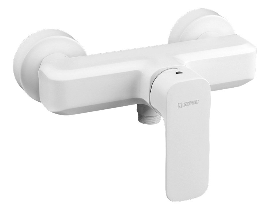 Sapho Spy bateria prysznicowa ścienna biały mat PY11/14