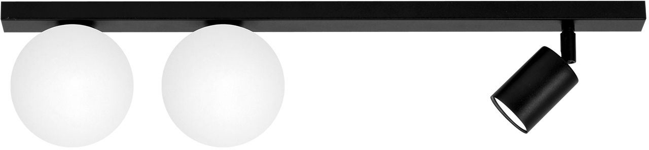 Kaja Swing lampa podsufitowa 3x10 W biała-czarna K-5490