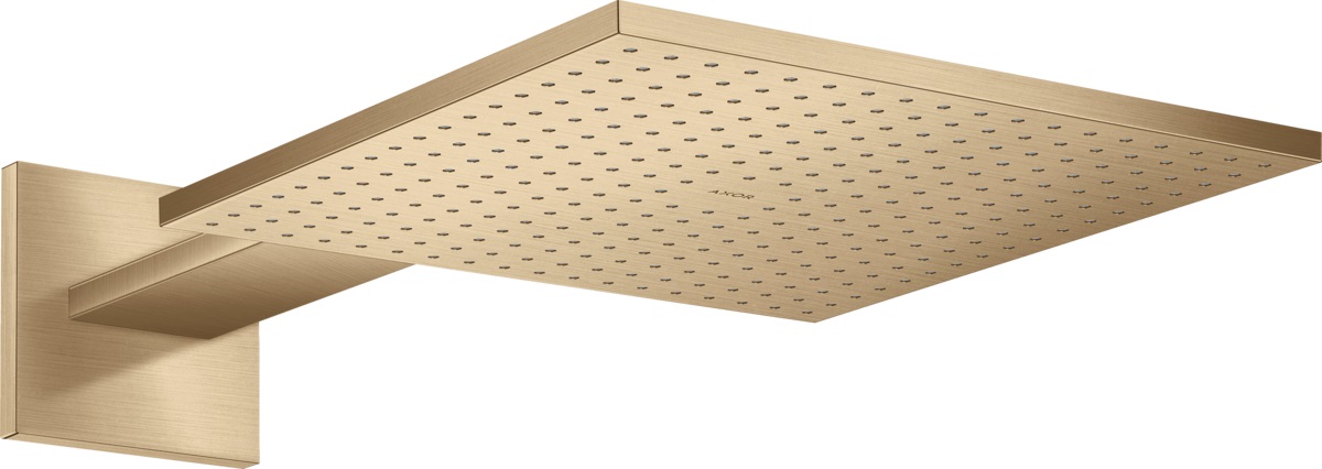 Axor ShowerSolutions deszczownica 30 cm kwadratowa z ramieniem ściennym brąz szczotkowany 35318140