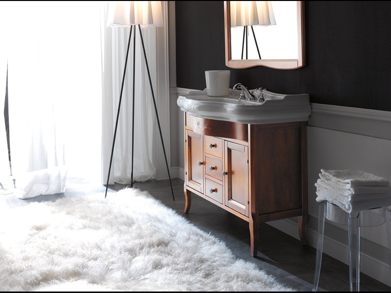 Kerasan Retro szafka 100 cm podumywalkowa stojąca orzech 734740