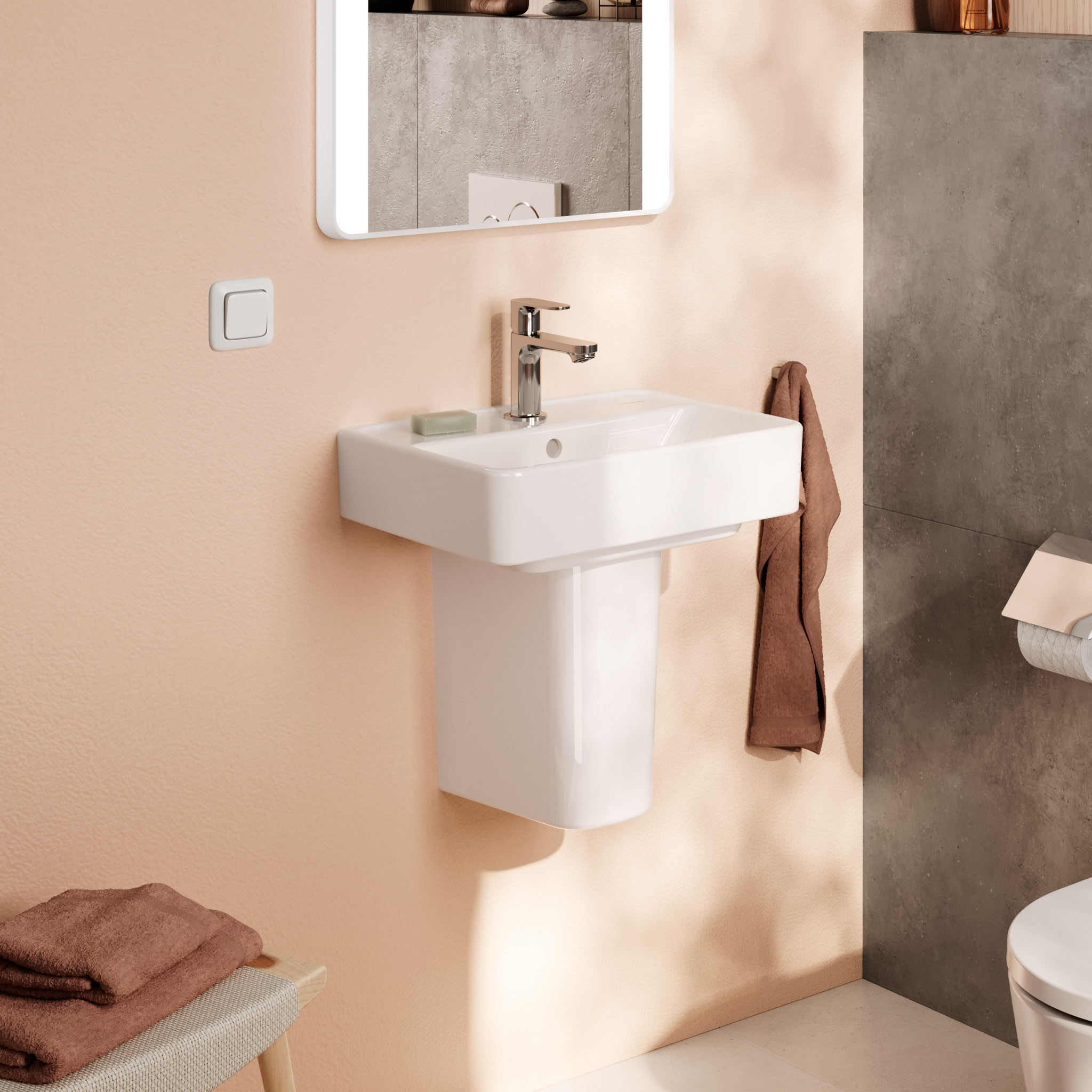 Hansgrohe Xanuia Q półpostument biały 60174450