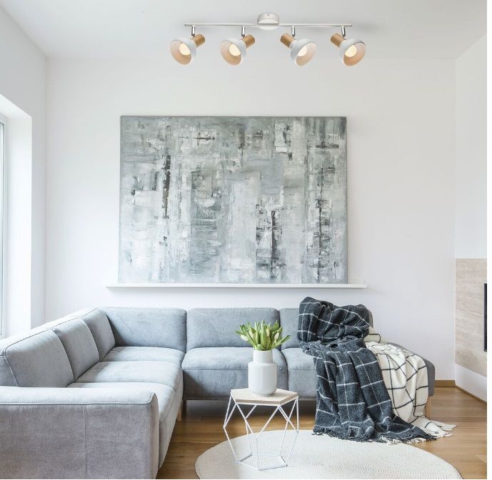 Rabalux Holly lampa podsufitowa 4x40 W biała 5947