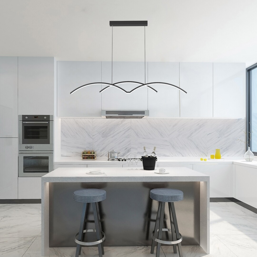 Rabalux River lampa wisząca 1x40W LED czarny/biały 6899