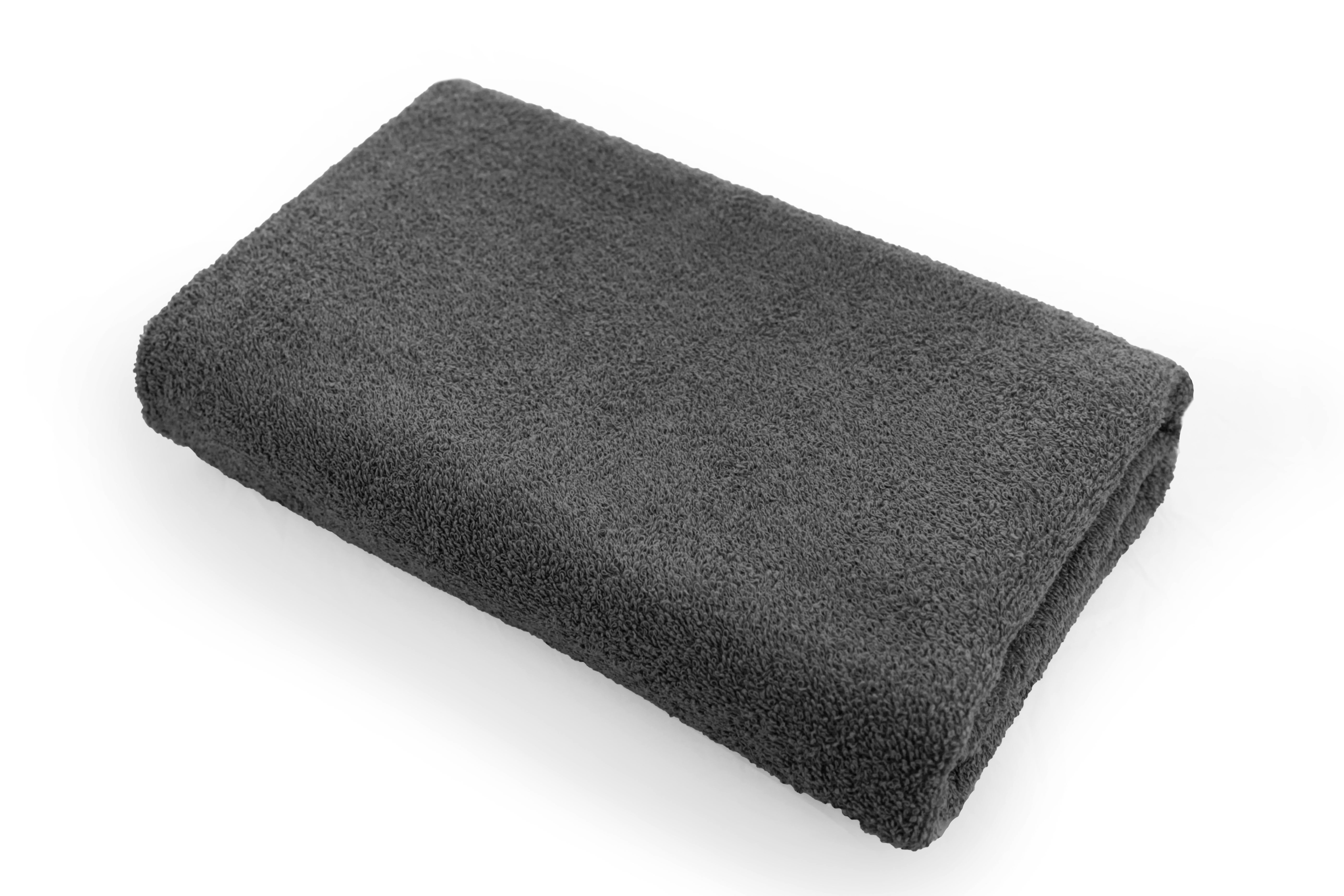 Texpol Gładki ręcznik łazienkowy 50x100 cm bawełna 500 g antracytowy