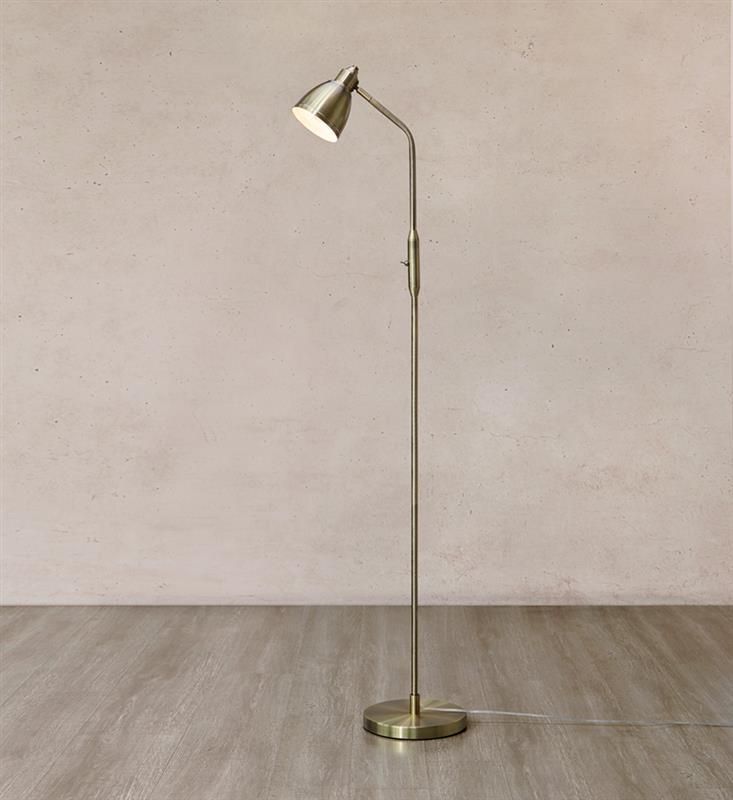 Markslöjd Story lampa stojąca 1x40 W mosiądz 108715