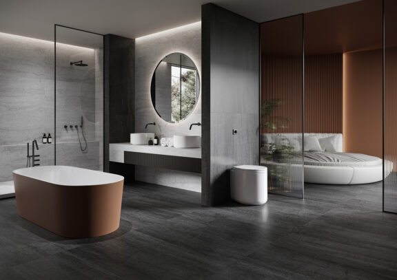 Cerrad Dignity płytka ścienno-podłogowa 59,7x59,7 cm czarna