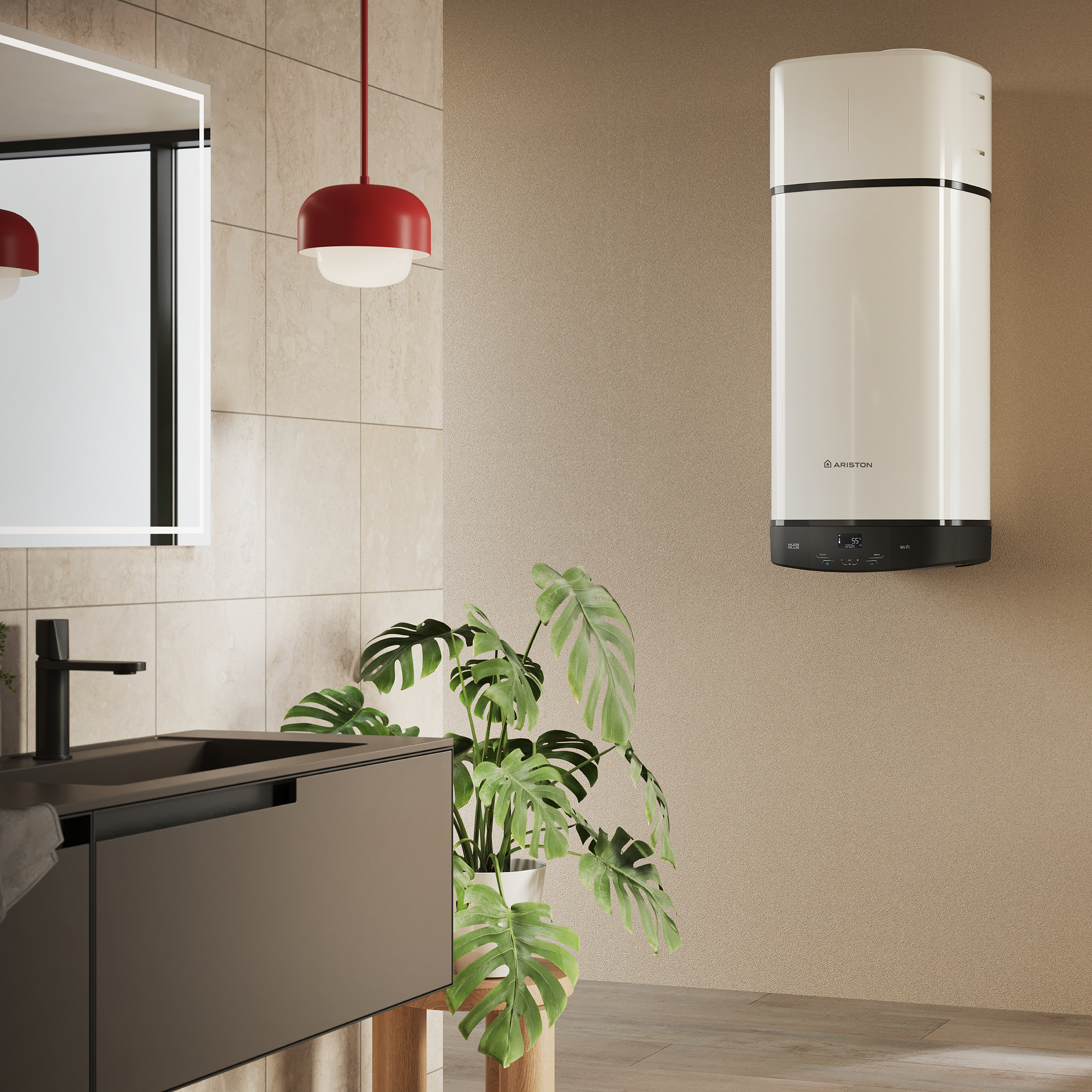 Ariston Nuos Plus S2 WiFi pompa ciepła do CWU 150 l 1,2 kW elektryczna 3629147