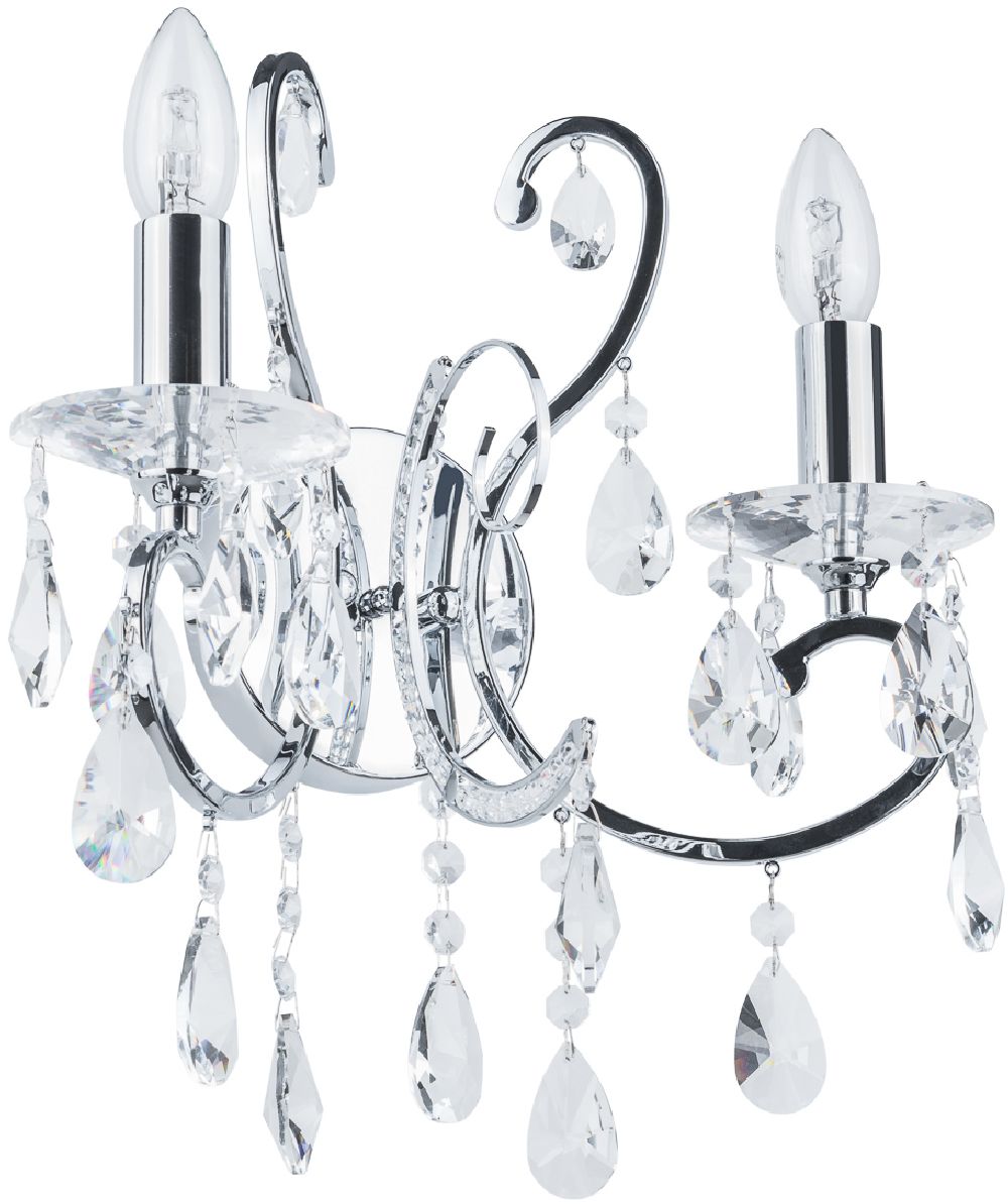 Italux Barocco Chrome kinkiet 2x40 W czarny MB72709-2A