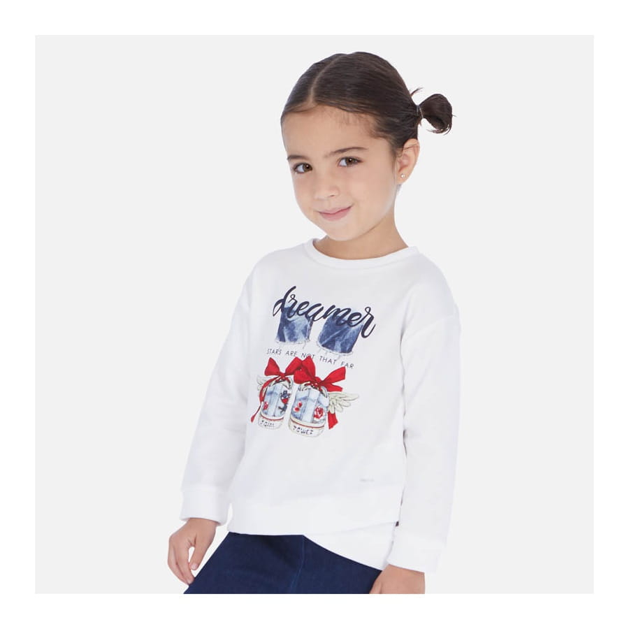 MAYORAL 3461 Bluza z długim rękawkiem dla dziewczynki