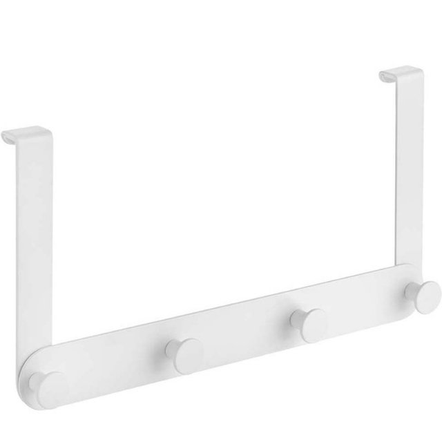 LAVEO Wieszak poczwórny MIRI na kabinę prysznicową biały ALM_615S