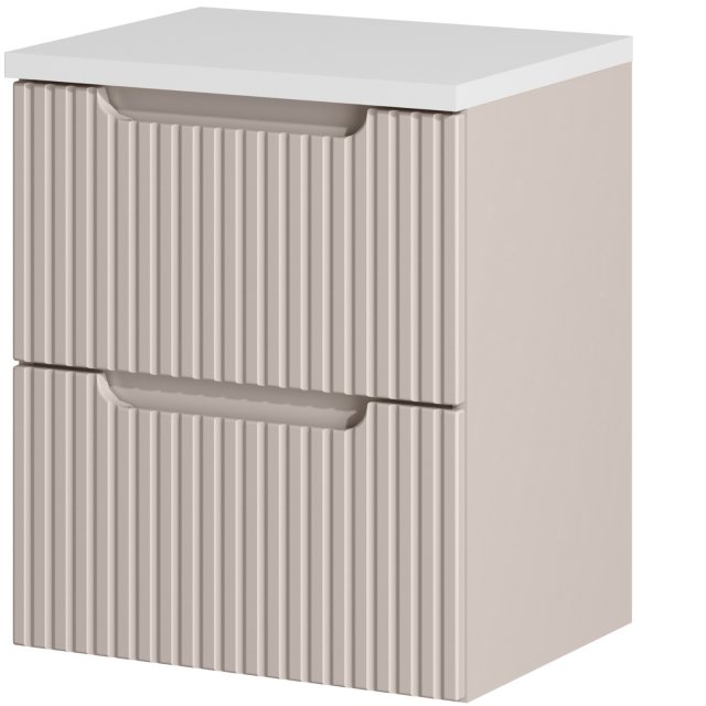 COMAD Szafka podumywalkowa NOVA CASHMERE z blatem WHITE 50 cm