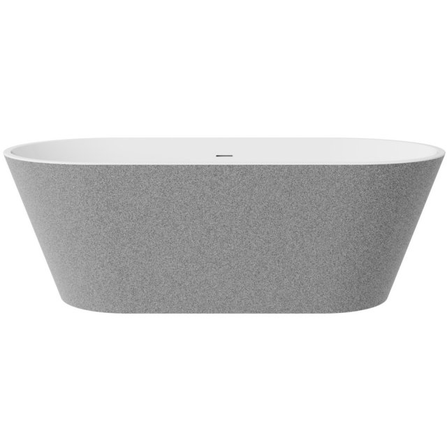 BESCO Wanna wolnostojąca DEEVA GLAM srebrna 150x75 maskownica syfonu