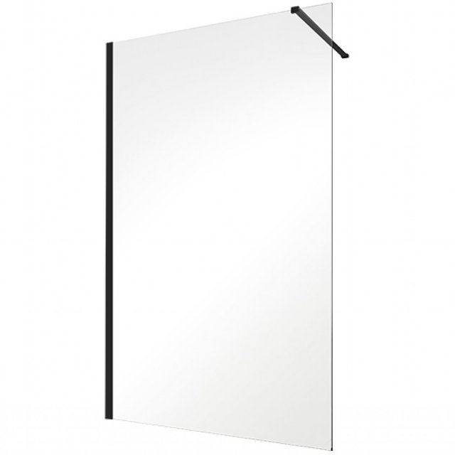 BESCO Kabina prysznicowa WALK-IN ECO-N BLACK 100x195 szkło transparen