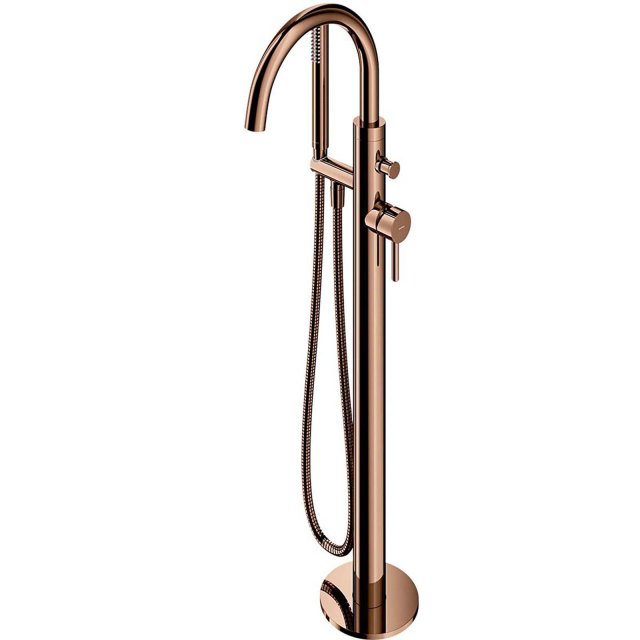 OMNIRES Bateria wannowa Y wolnostojąca miedź połysk Y1233-SCP