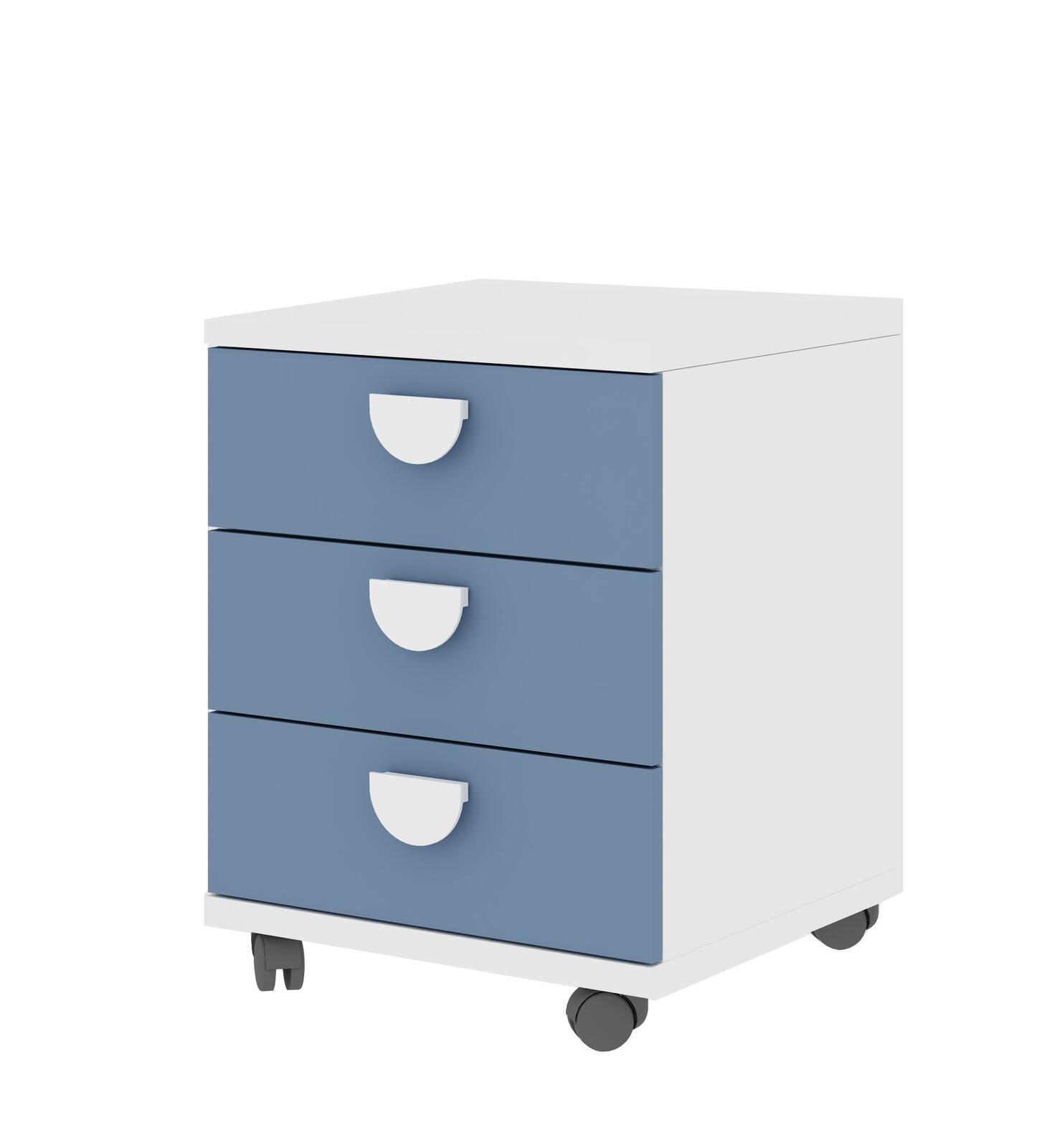 Pojemnik dziecięcy biały, niebieski pierścień Mety