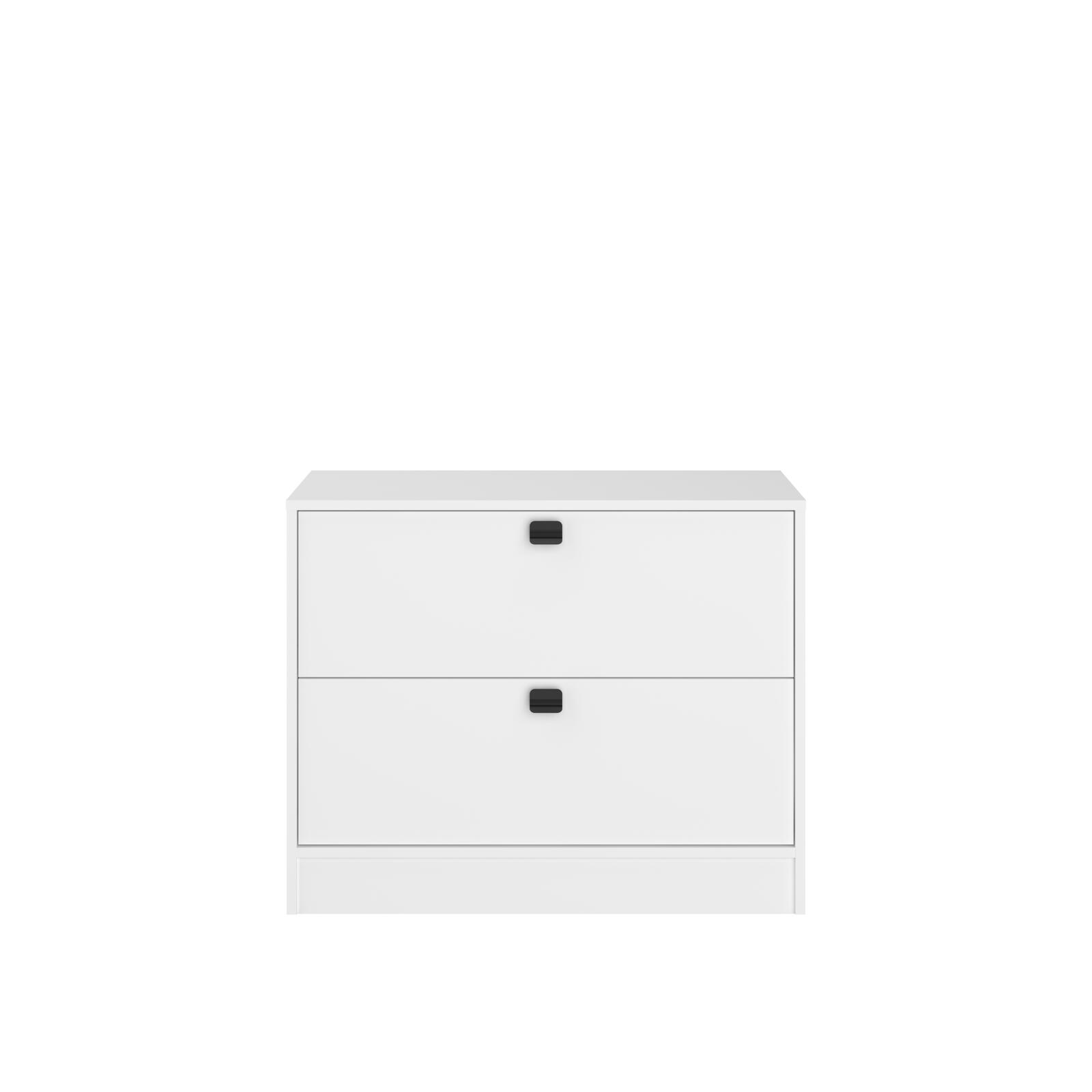 Komoda Sophia biała dwie szuflady