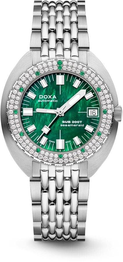 Zegarek damski DOXA SUB SUB 200T Diamonds Sea Emerald 804.10D.131.10