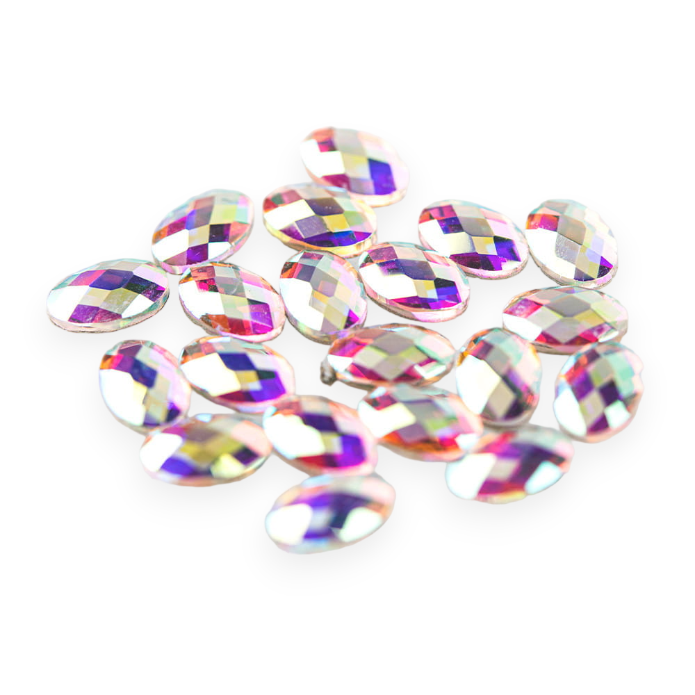 Kryształki diamenty cyrkonie AB opalizujące do zdobień biżuteria 3D 20 szt Nr 1