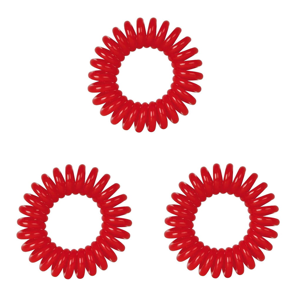 Fox - spring hair ring - gumki do włosów 3szt art. nr 1507047 - czerwone