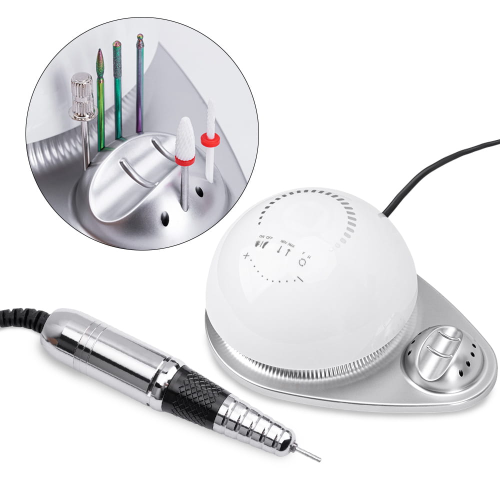 Frezarka do paznokci 68W do manicure pedicure biała M21 50 000 obrotów