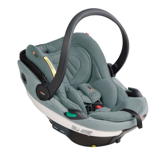 BeSafe Go Beyond fotelik samochodowy od 40-87 cm - 0- 13 kg - 0-1.5 roku-Sea Green Melange