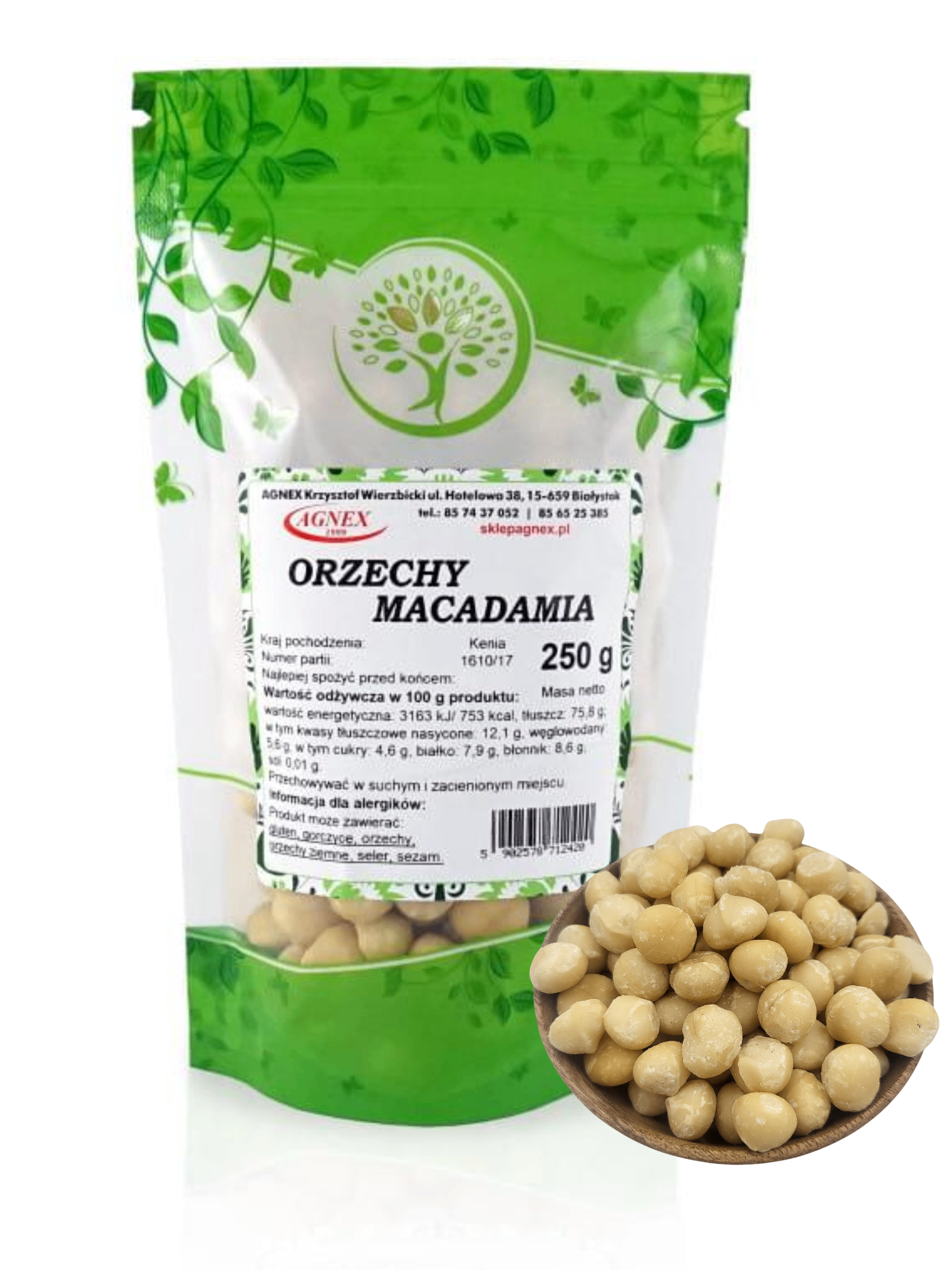 Orzechy macadamia 250 g