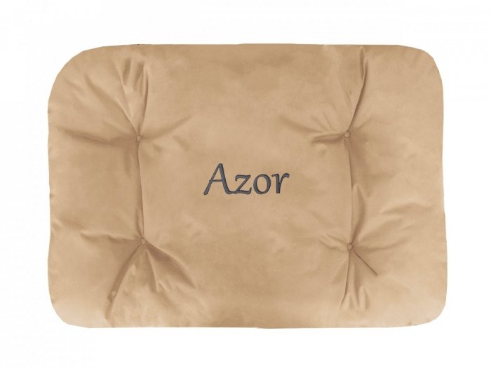 Legowisko Z IMIENIEM TWOJEGO PSA 100x60 cm - beżowe