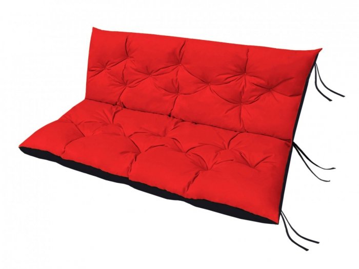 Poduszka ogrodowa na huśtawkę - 150x60x50 wz. Czerwony