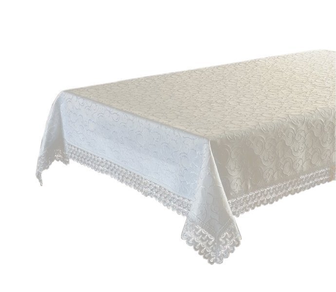 Obrus gipiurowy rozmiar 140x240 wzór biały (207)