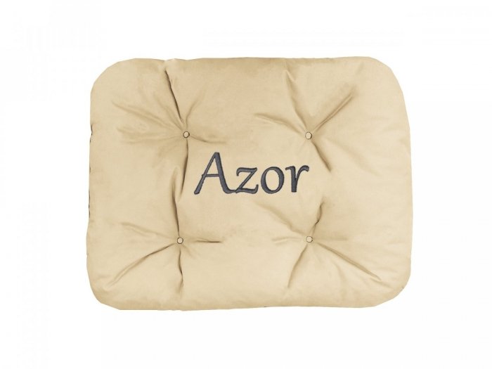 Legowisko Z IMIENIEM TWOJEGO PSA 60x50 cm - krem