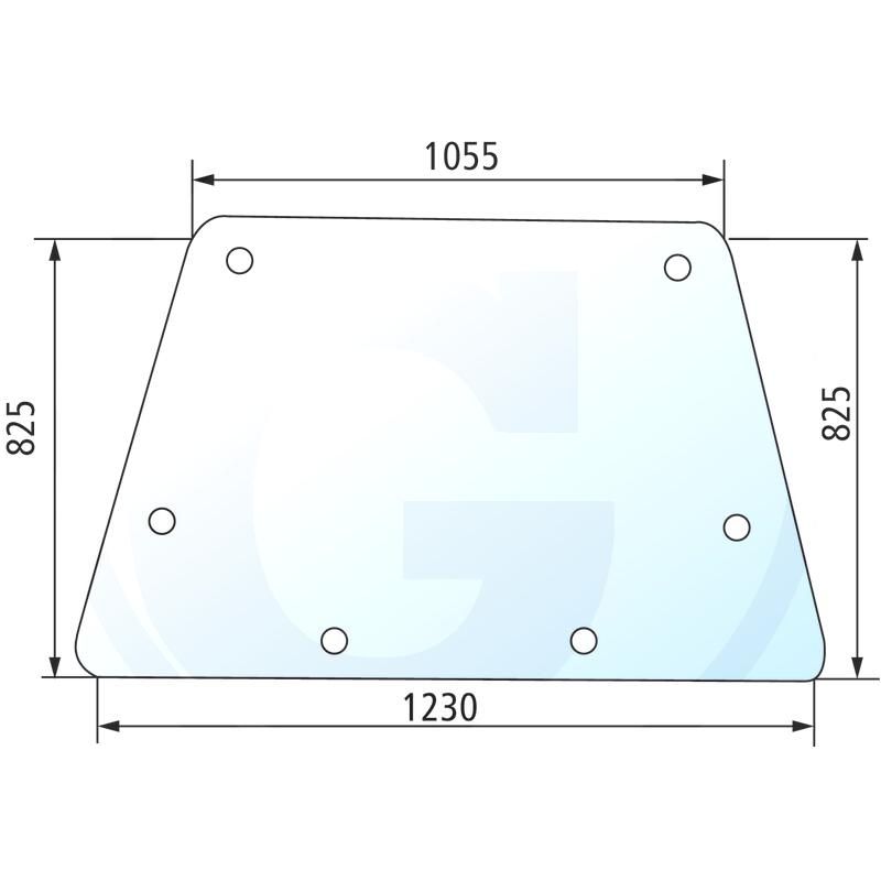 Szyba przednia CASE 743XL 795XL 1535093C2