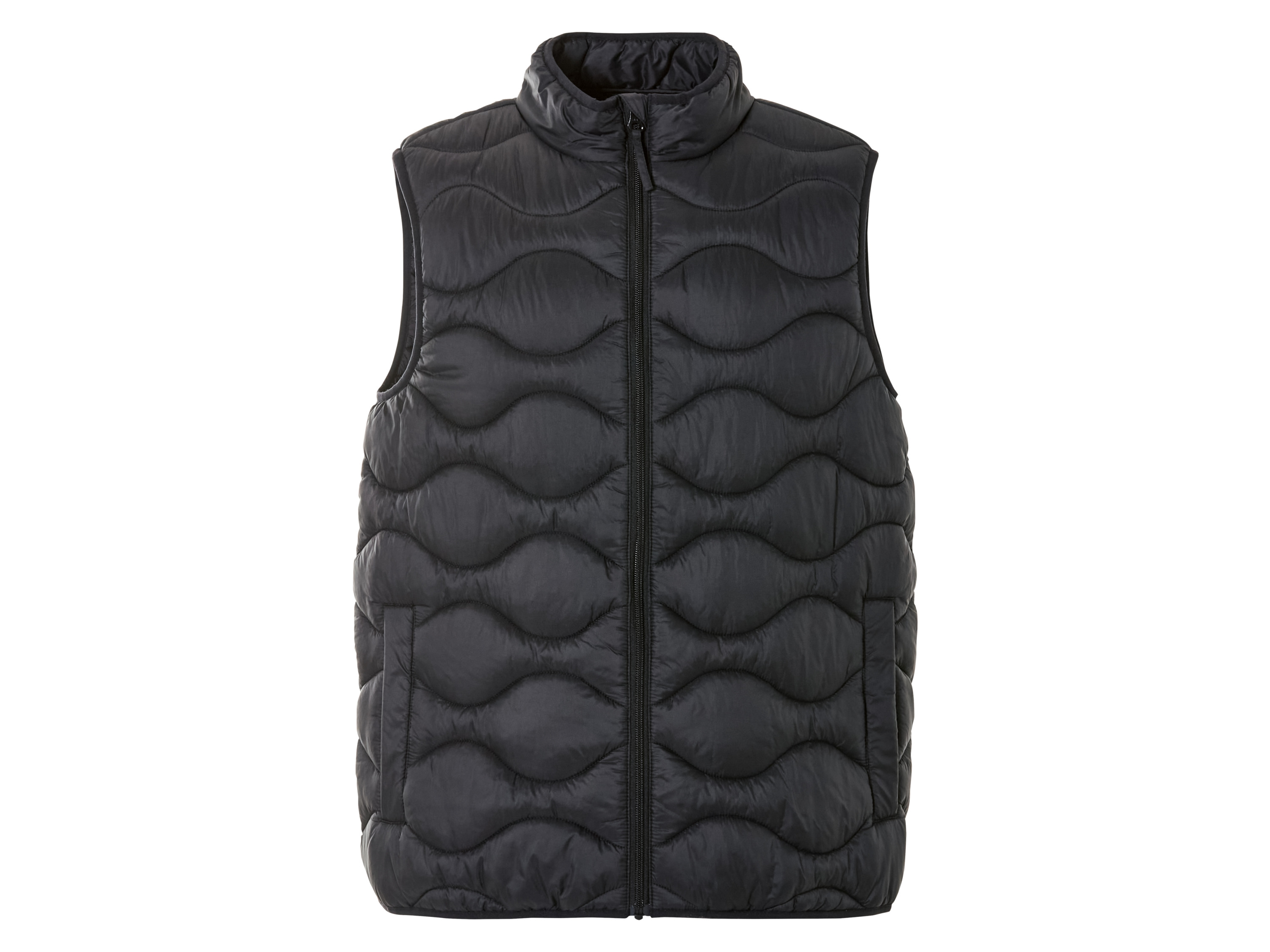 Livergy Kamizelka pikowana męska Czarny, M 48/50