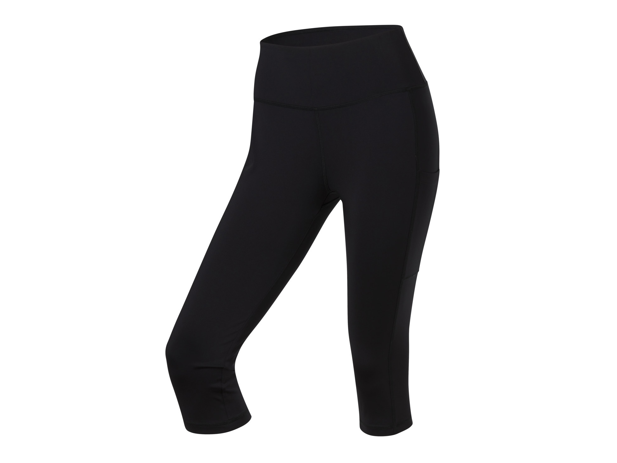 Crivit Legginsy funkcyjne damskie capri Czarny, S36/38