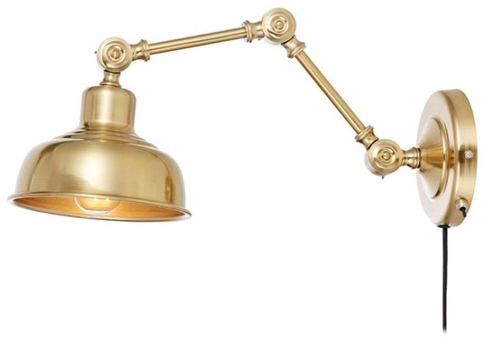 Darmowa Dostawa - Kinkiet 1x60 W mosiądz Markslöjd Grimstad 108115