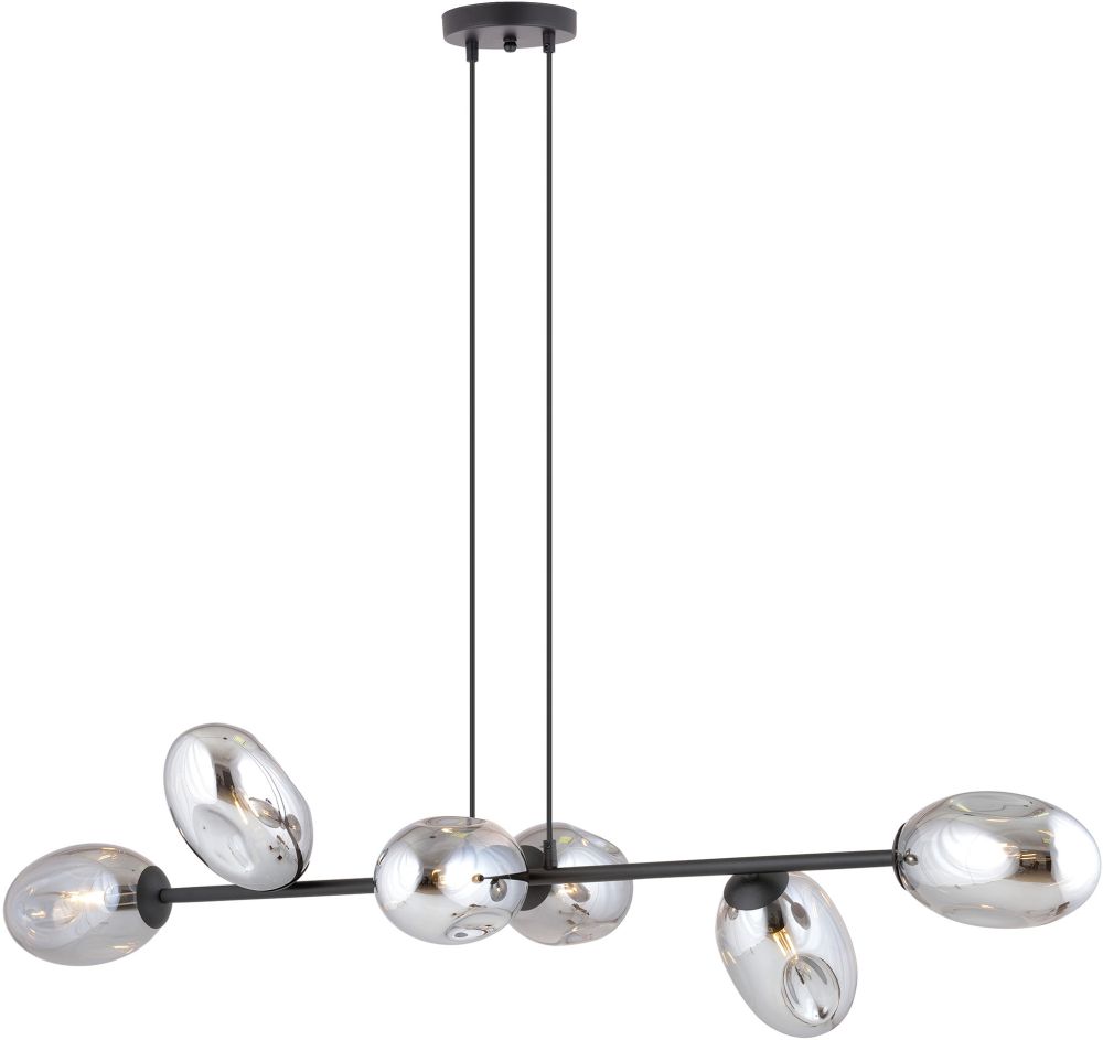 Darmowa Dostawa - Lampa wisząca 6x10 W czarny Emibig Pandora 12636