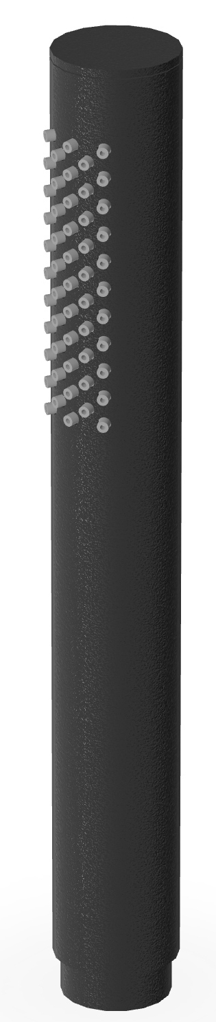 Darmowa Dostawa - Słuchawka prysznicowa czarna Zucchetti Isy Z94177N1