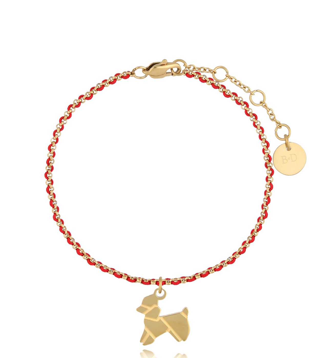 Bransoletka złota z pudelkiem Poodle BSA0478