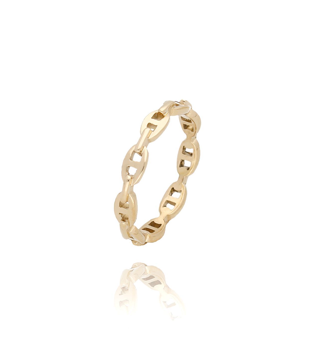 Pierścionek złoty ze stali szlachetnej Eada - By Dziubeka